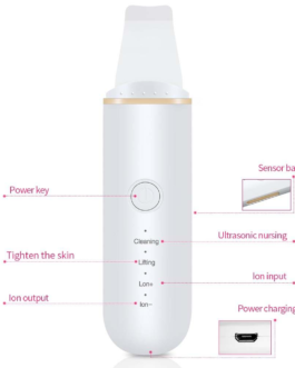 Limpiador Ultrasonico, Ionizado + , – 4 Modos