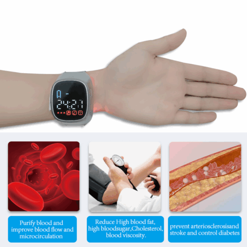 Reloj láser de 4 colores: purifica la sangre, mejora la circulación y controla la diabetes. - Imagen 6